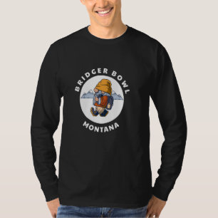 Bridger Bowl Montana Mountains Hiking Gnome MT Sou T Shirt