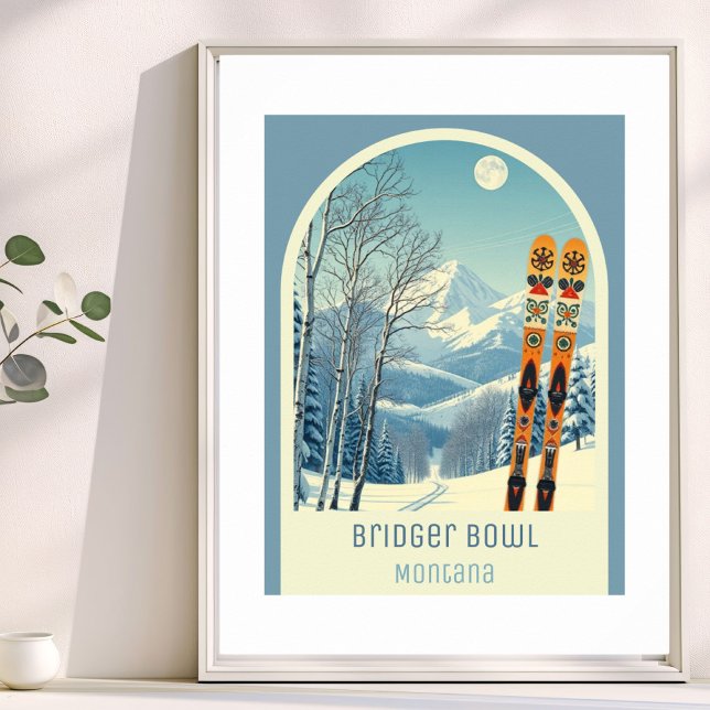 Bridger Bowl Montana skidort Poster (Skapare uppladdad)