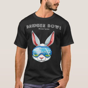 Bridger Bowl Montana USA Ski och Snowboard Rabbit T Shirt