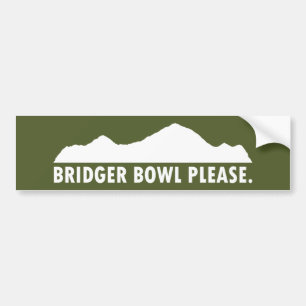 Bridger Bowl Snälla Bildekal