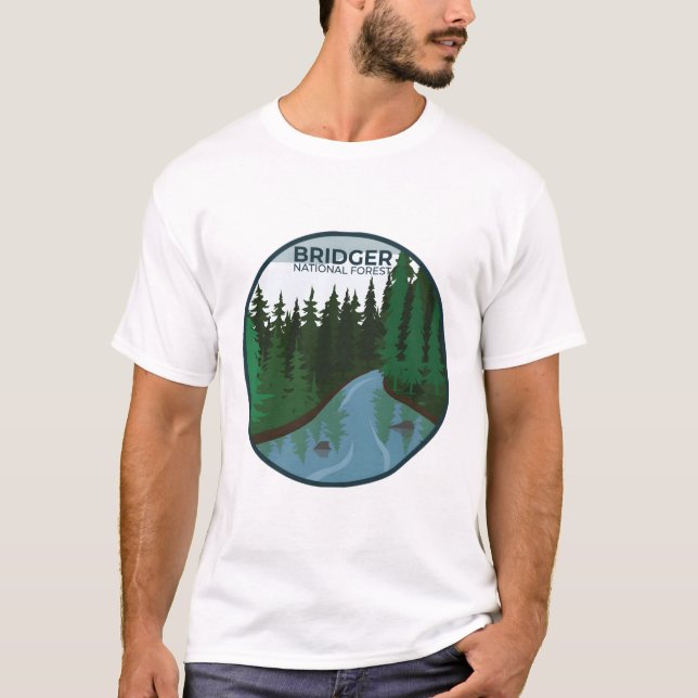 Bridger National Forest T Shirt (Framsida)