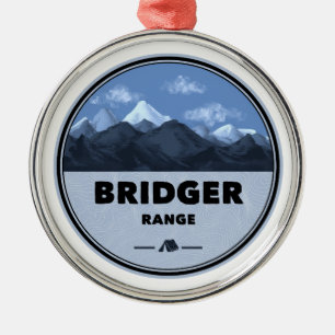 Bridger Range Montana Camping Julgransprydnad Metall