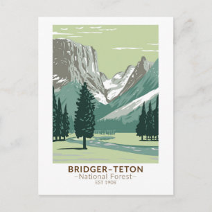 Bridger Teton National Forest Övre Green River Vykort