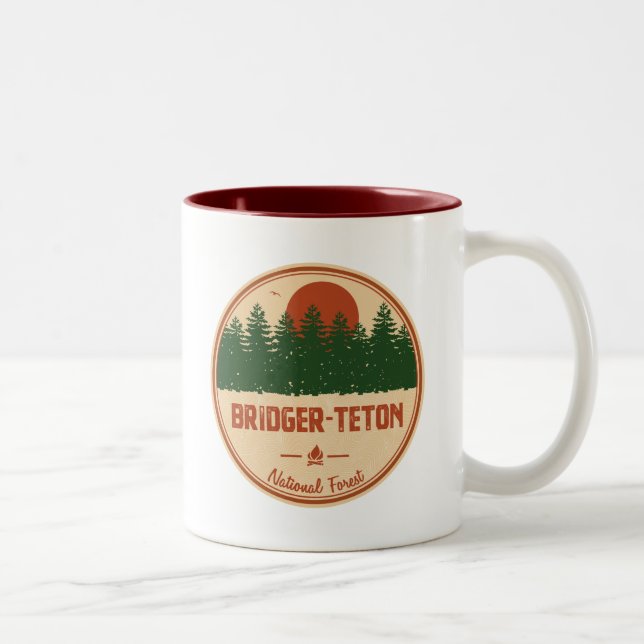 Bridger-Teton National Forest Två-Tonad Mugg (Höger)