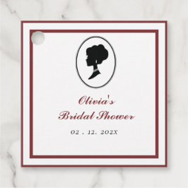 Bridgerton Bröllopsdusch för Budget Red Rose Bloms Gåvor Etiketter