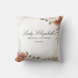 Bridgerton Bröllopsdusch med lila blommor Kudde