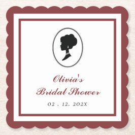 Bridgerton Bröllopsfest med Budget Röd Rosor Underlägg Papper