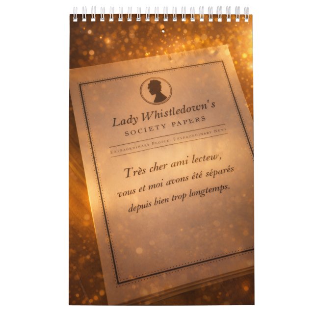 Bridgerton inspired kalender (Omslag)