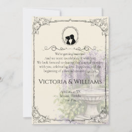 Bridgerton Inspired Regency Society Paper Wedding Inbjudningar