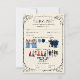 Bridgerton Inspired Regency Society RSVP All-in-On OSA Kort