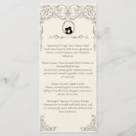 Bridgerton Inspired Regency Society Wedding Menu Meny