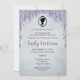 Bridgerton Inspired Spill The Tea Birthday  Inbjudningar