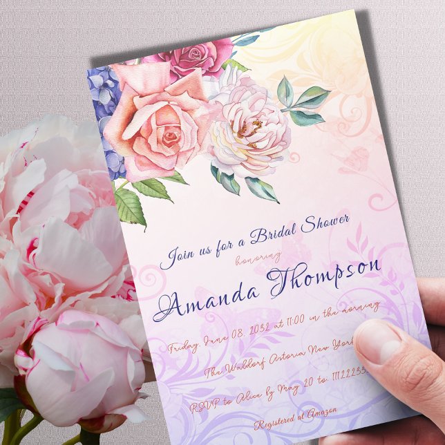 Bridgerton Theme Möhippa Tea Party Brunch Inbjudningar (Skapare uppladdad)