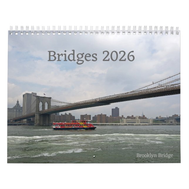 Bridges, a 12-month Photography 2026 Calendar Kalender (Omslag)