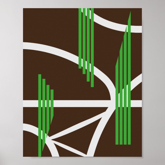 Bridges and Pathways in Abstract Form Poster (Framsidan)