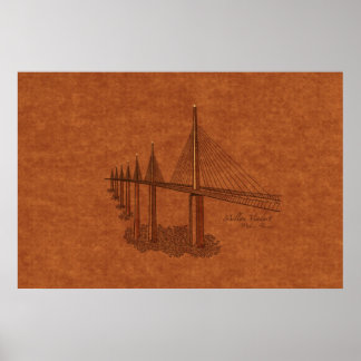 Bridges: Millau Viaduct, Frankrike Poster