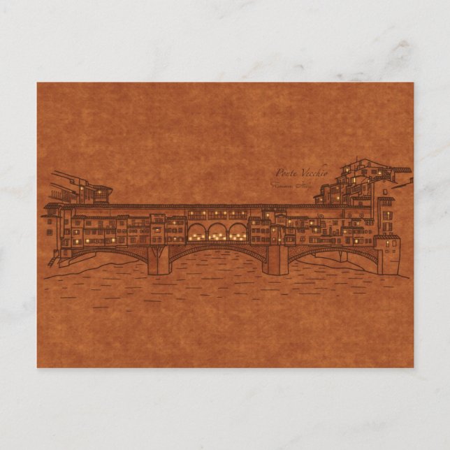 Bridges: Ponte Vecchio Vykort (Framsida)