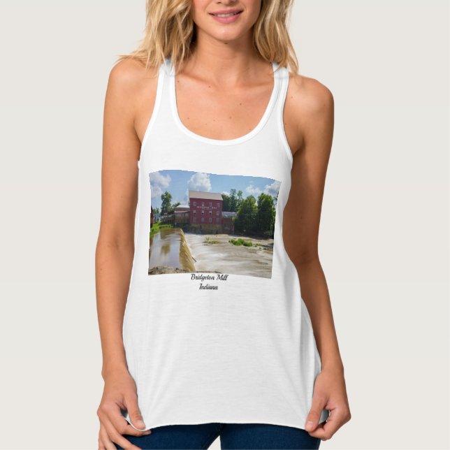 Bridgeton Mill Tanktop Linne Med Racerback (Framsida)