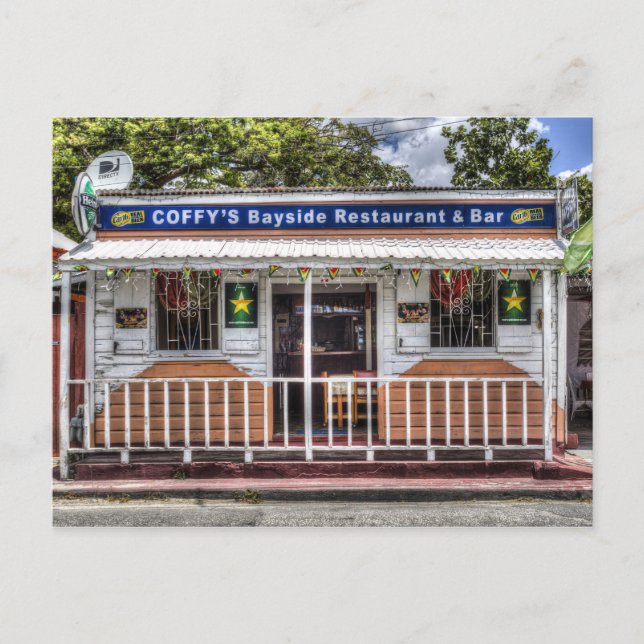 Bridgetown Barbados Bar Vykort (Framsida)
