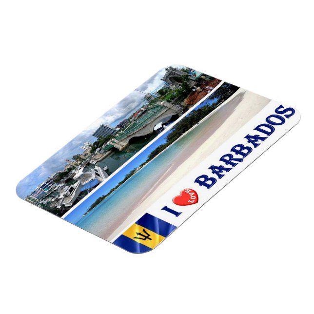 Bridgetown - Barbados - Downtown - I Kärlek - Magnet (Vänstra Sidan)