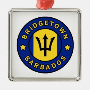 Bridgetown Barbados Julgransprydnad Metall