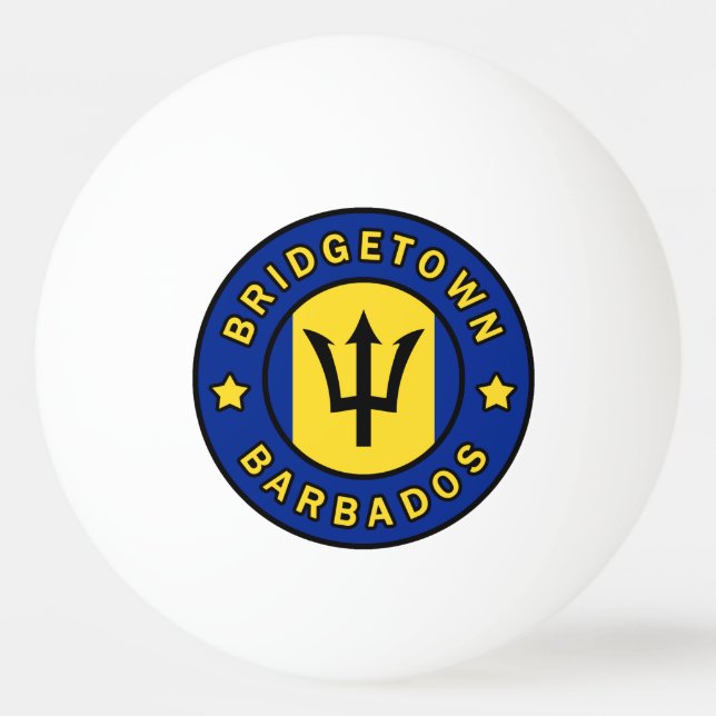 Bridgetown Barbados Pingisboll (Framsidan)