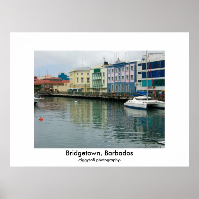 Bridgetown, Barbados poster utskrift (Framsidan)