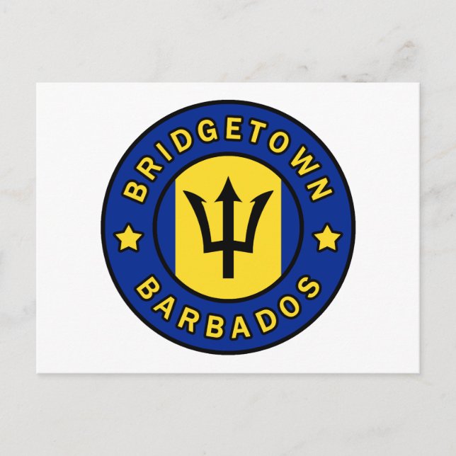 Bridgetown Barbados Vykort (Framsida)