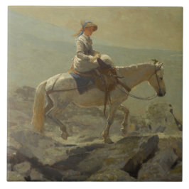 Bridle Väg, vita bergen (Winslow Homer) Kakelplatta
