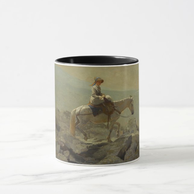 Bridle Väg, vita bergen (Winslow Homer) Mugg (Center)