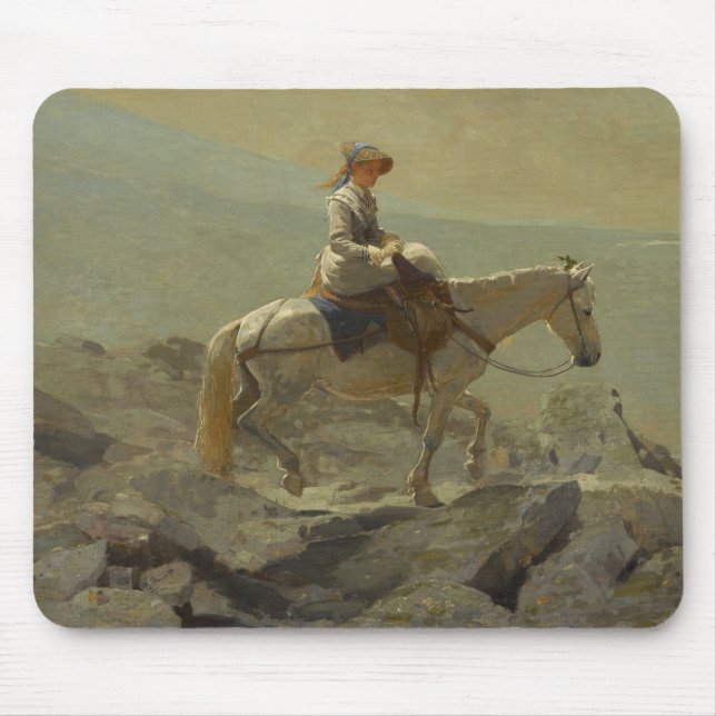 Bridle Väg, vita bergen (Winslow Homer) Musmatta (Framsidan)