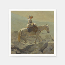 Bridle Väg, vita bergen (Winslow Homer) Pappersservett