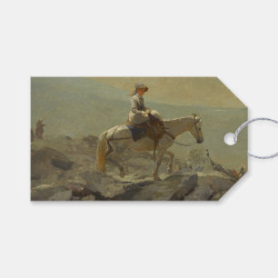 Bridle Väg, vita bergen (Winslow Homer) Presentetikett
