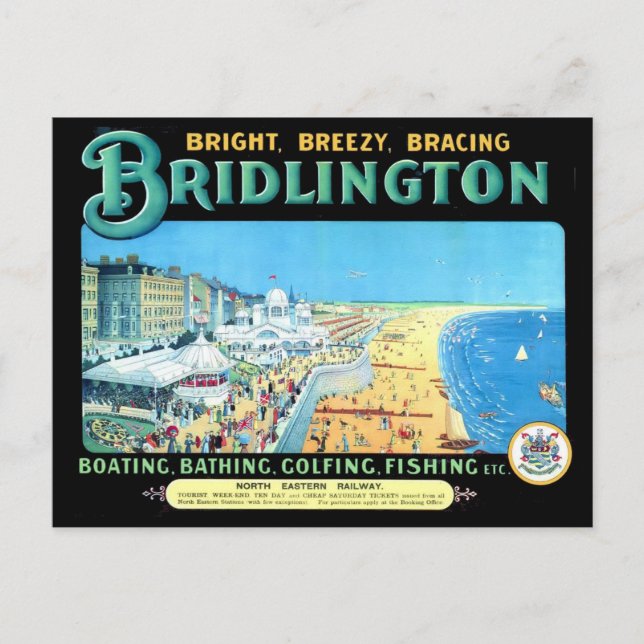Bridlington by Sea Vykort (Framsida)