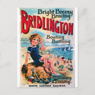 Bridlington England Vintage resa postkort Vykort