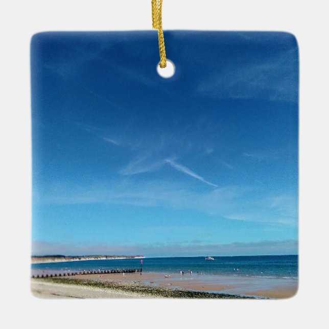 Bridlington strand julgransprydnad keramik (Framsida)