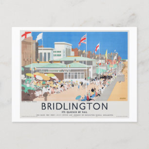 Bridlington UK Vintage affisch 1939 Vykort
