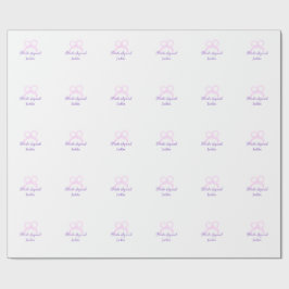 Bridstyrd rosa glitter-armstjärna namn presentpapper