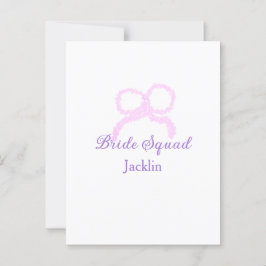 Bridstyrd rosa glitter-armstjärna namn vykort