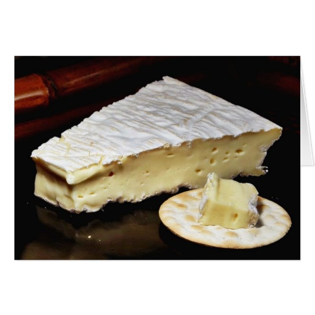 Brie De Meux Cheese Hälsningskort (Framsidan Horizontal)
