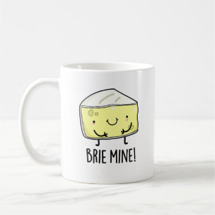 Brie Mine Funny Cheese Pun Kaffemugg