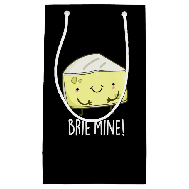 Brie Mine Funny Cheese Pun Mörk BG (Framsidan)