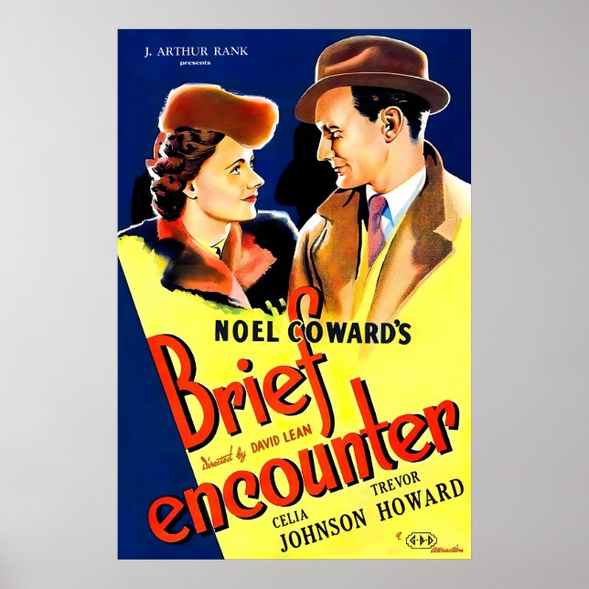 Brief Encounter 1945 Film POSTER TRYCK A5-A1 (Framsidan)