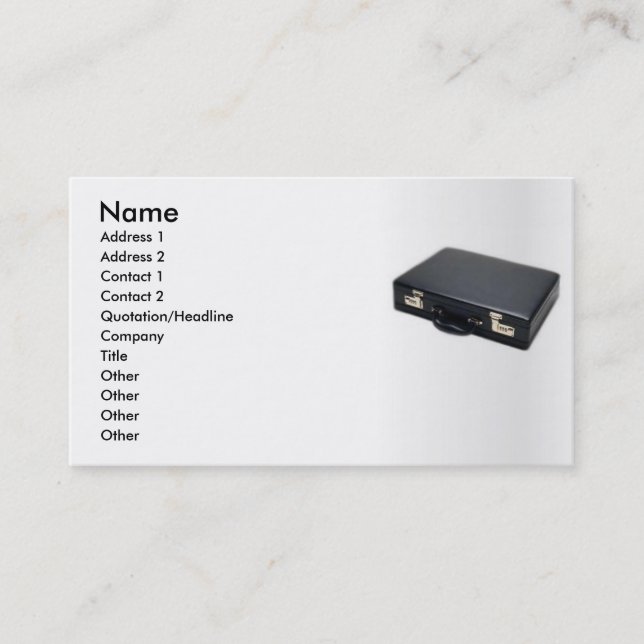 Briefärgprofilskort Visitkort (Framsida)