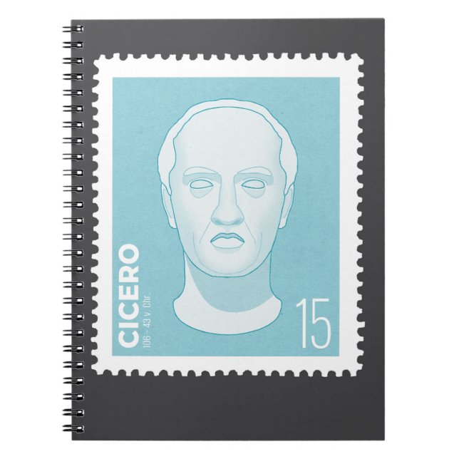 Briefmarke Cicero -   Anteckningsbok (Framsidan)