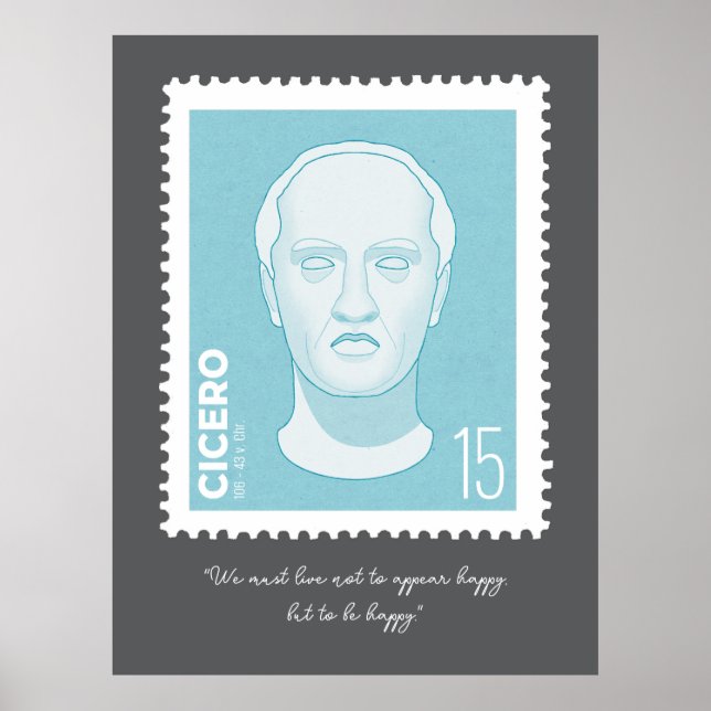 Briefmarke Cicero -   Poster (Framsidan)
