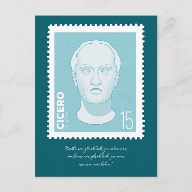 Briefmarke Cicero -   Vykort (Framsida)