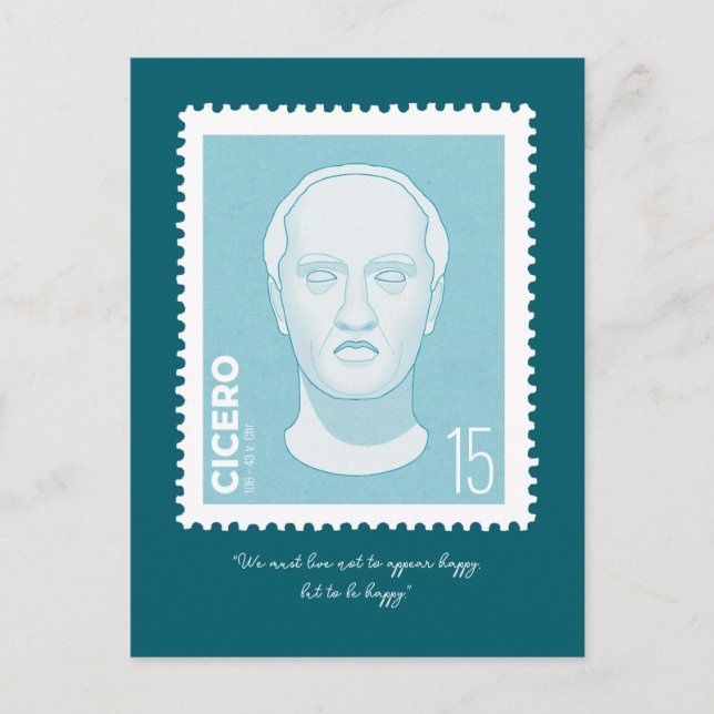 Briefmarke Cicero -   Vykort (Framsida)