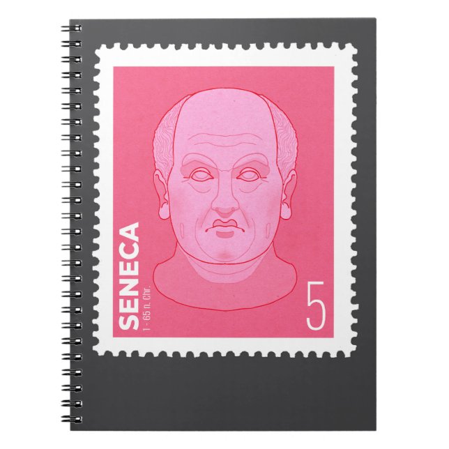 Briefmarke Seneca -   Anteckningsbok (Framsidan)