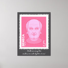 Briefmarke Seneca -   Canvastryck
